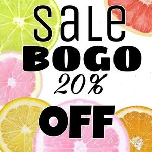 BOGO 20% off! Added discount on bundles of 3+!